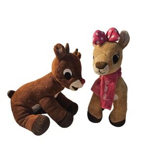 Rudolph‎ the Red Nosed Reindeer Plush Clarice Stuffed Animal Toy Set Holiday